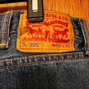 Levi's 505 Classic Straight Fit Jeans - Deep Blue